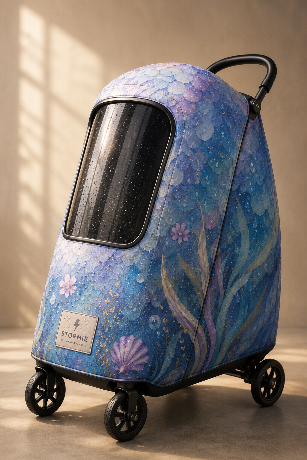 STORMIE Reversible All-Weather Stroller Cover | Ocean Dreams