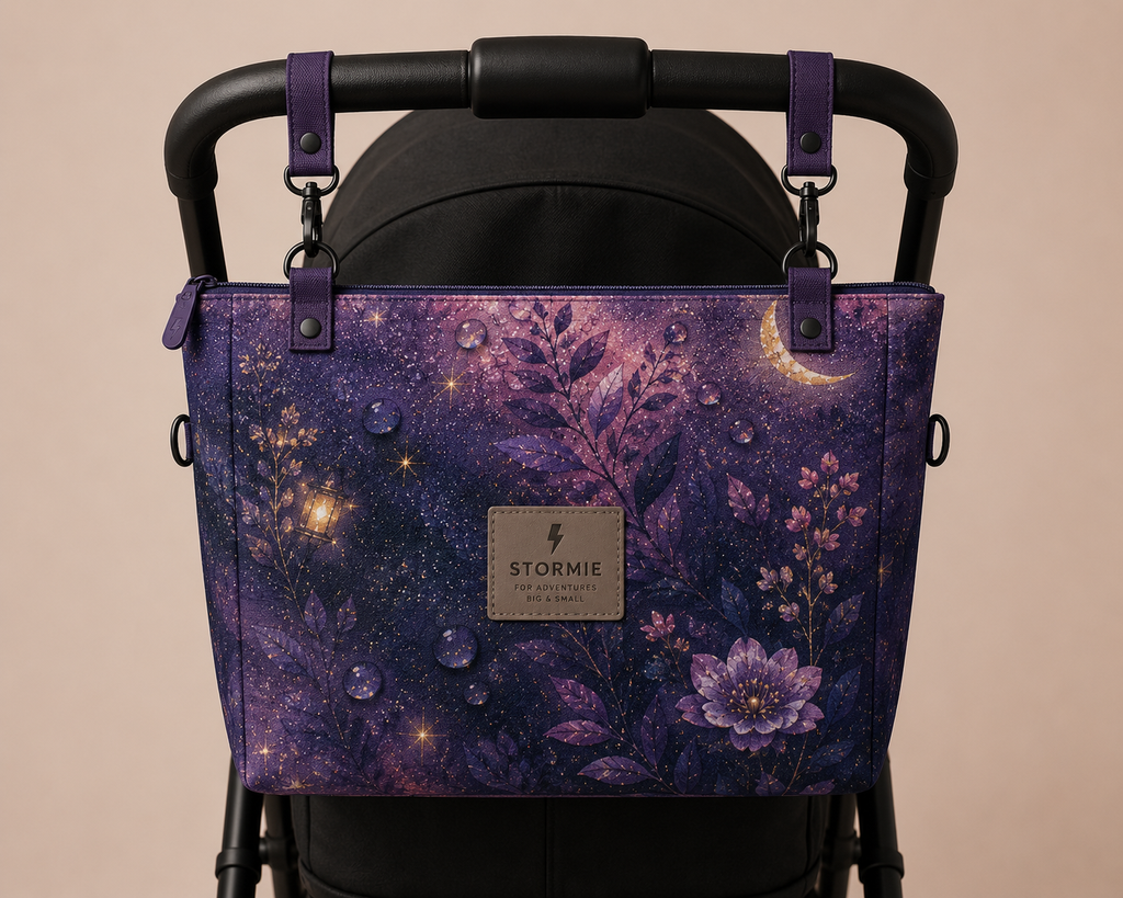 STORMIE HARBOUR Reversible Stroller Tote | Enchanted Twilight