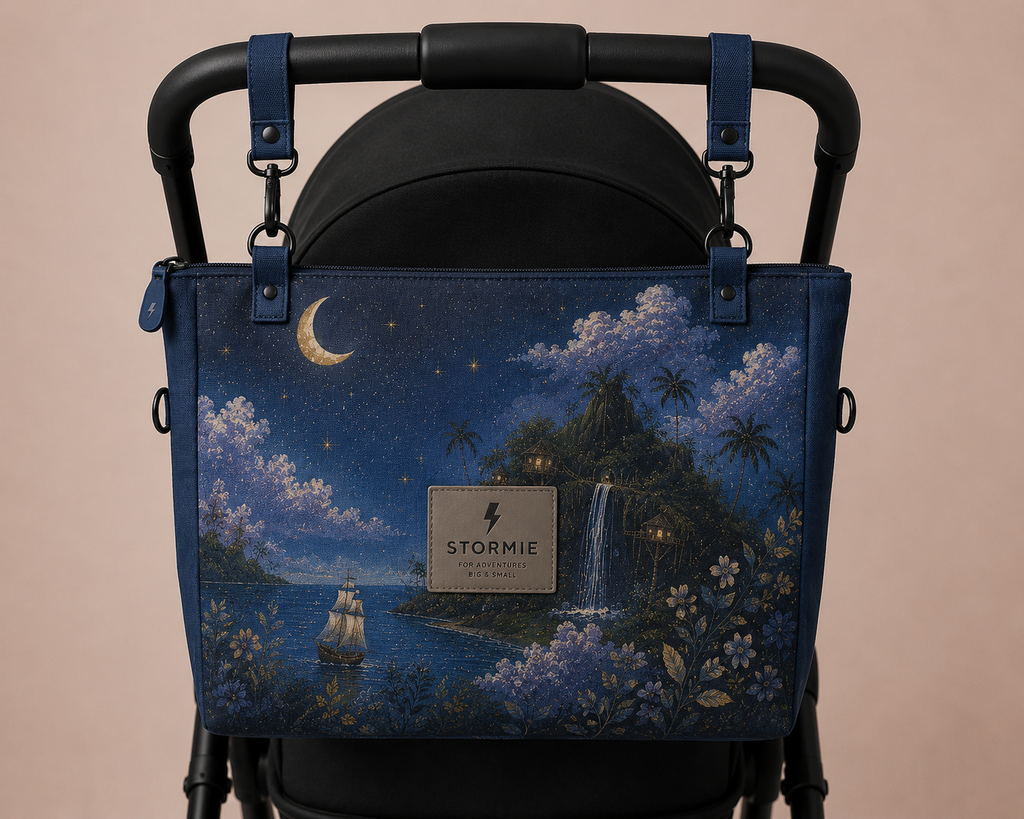 STORMIE HARBOUR Reversible Stroller Tote | Lost Horizons