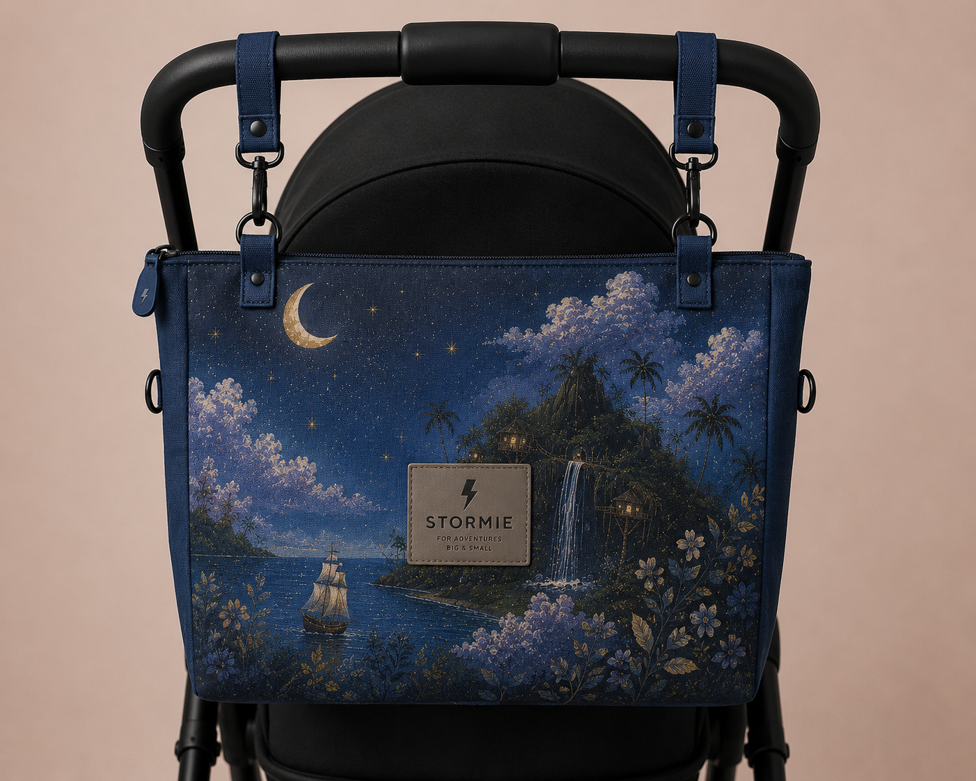 STORMIE HARBOUR Reversible Stroller Tote | Lost Horizons