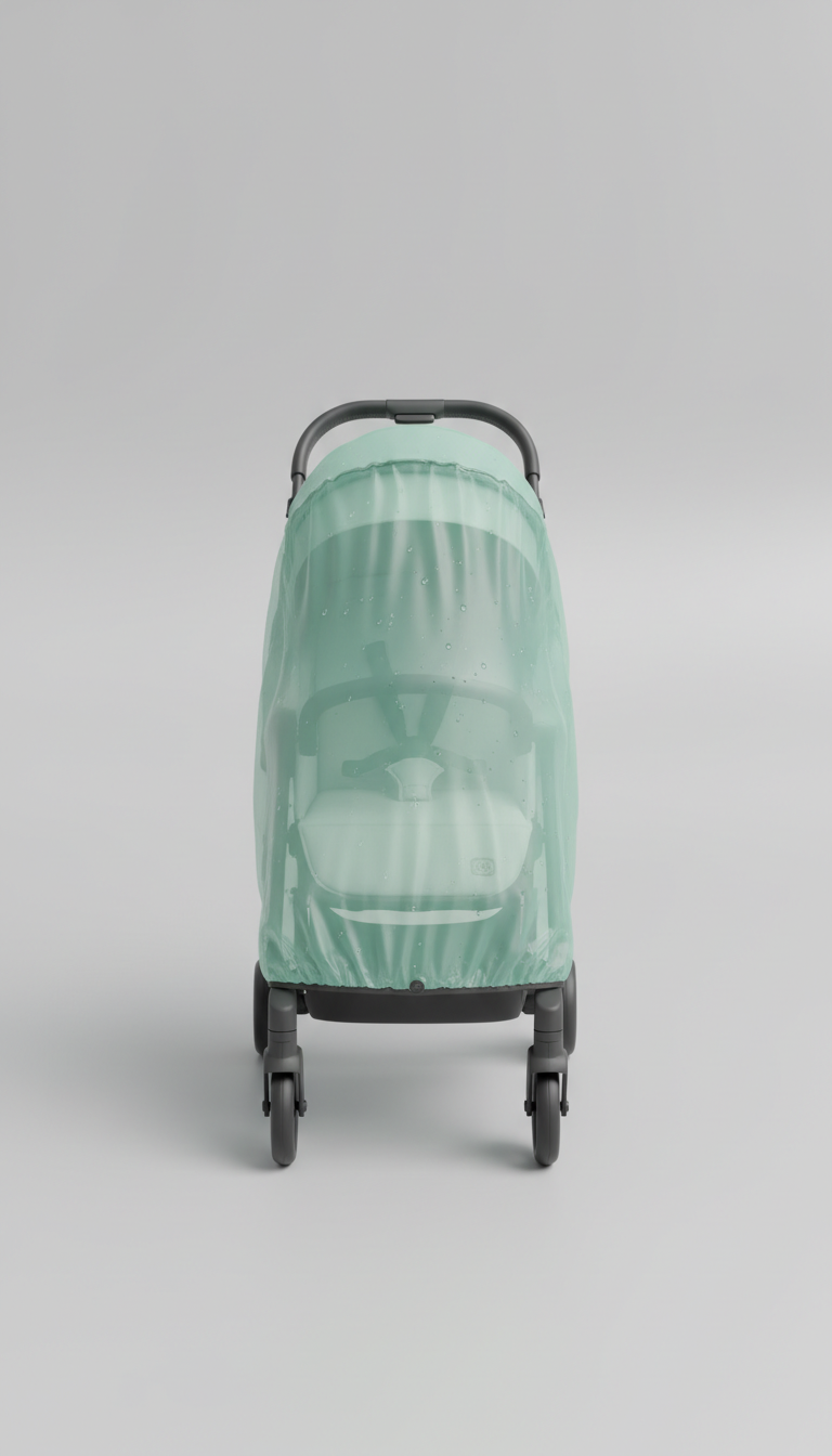 Minted Green rain cover with tinted panels